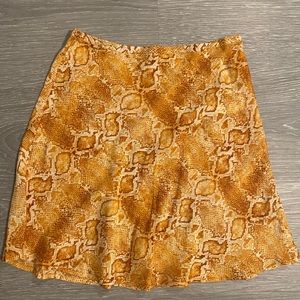 Billabong Snakeskin Silk Skirt